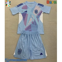 Fotballdrakt Barn Spania Keeper Hjemmedraktsett EM 2024 Kortermet (+ Korte bukser)